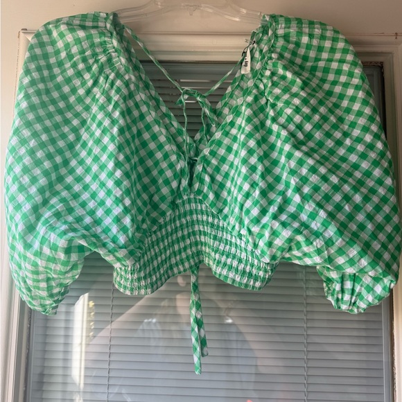 Green Gingham Two-Piece Set from Day + Moon - Picture 5 of 6